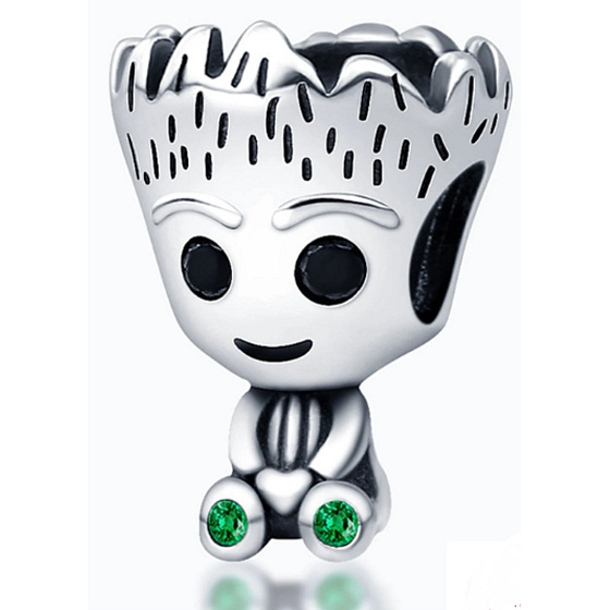 Sterling silver 925 Marvel Guardians of the Galaxy, I am Groot, bracelet bead