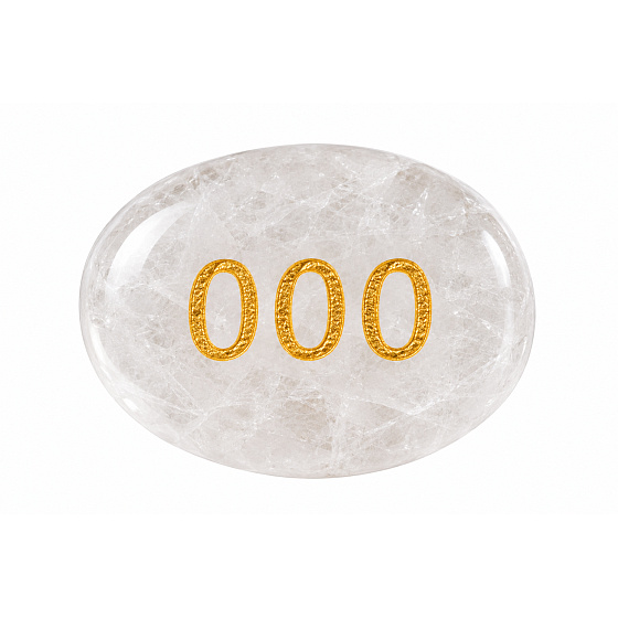 Wish Stone 000 made of natural crystal 35 × 45 mm – a new beginning, endless possibilities, and pure intention