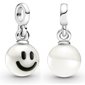 Charm Sterling silver 925 My Happy Smiley - Mini Medallion, bracelet pendant symbol