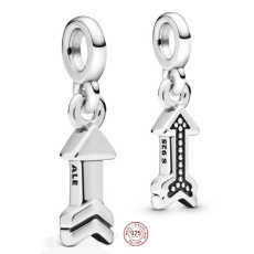 Charm Sterling silver 925 My Arrow - Mini medallion, bracelet pendant symbol