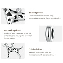 Charm Sterling Silver 925 Dog - Dalmatian, animal bracelet pendant