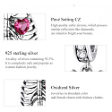 Charm Sterling silver 925 Heart symbol of love, courage, bravery, bravery, self-sacrifice, pendant bracelet love