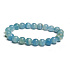 Calcite multi sky blue Argentine bracelet elastic natural stone, ball 8 mm / 16-17 cm, intuition stone