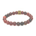 Tourmaline with royal mantra Ohm bracelet elastic natural stone, ball 8 mm / 16-17 cm, guardian of good mood