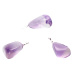 Amethyst Brazil Tumbler pendant natural stone M, approx. 2,5 cm, AA quality, stone of kings and bishops