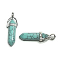 Tyrkenite pendulum hexagon pendant natural stone 41 x 13 mm, stone of young people, looking for a life goal
