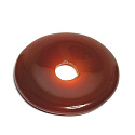 Carnelian Donut natural stone 30 mm, Teach us here and now