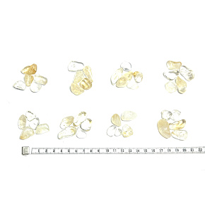 Citrine natural stone, size S 5 pieces, stone of abundance, success