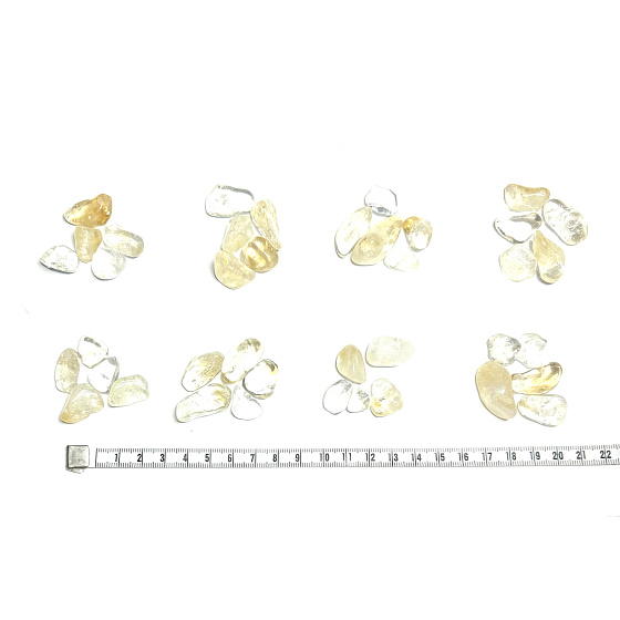 Citrine natural stone, size S 5 pieces, stone of abundance, success