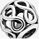 Charm Sterling silver 925 Infinite Glow, friendship bracelet bead