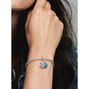 Sterling silver 925 Disney Lilo & Stitch - family means no one is left behind, 2in1 family bracelet pendant