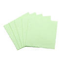 Cleaning cloth - silver cloth green 8 x 8 cm 50 pieces