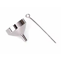 Commemorative urn pendant, Heart waterproof, Stainless steel 25 x 20 mm + chain 50 cm