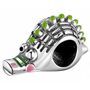 Sterling silver 925 Alligator, bead on bracelet animal