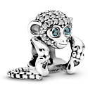 Charm Sterling silver 925 Monkey, symbol of wisdom, freedom, bead on bracelet animal