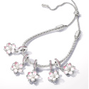Charm Sterling silver 925 Cherry blossom, nature bracelet pendant