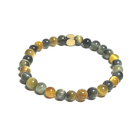 Tiger eye dream bracelet elastic natural stone, ball 6 mm / 16-17 cm, stone of the sun and earth, brings luck and wealth Tiger eye dream bracelet elastic natural stone, ball 6 mm / 16-17 cm, stone of the sun and earth, brings luck and wealth