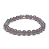 Rubelite burgundy red bracelet elastic natural stone, ball 6 mm / 16 - 17 cm