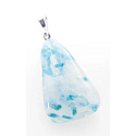 Quartz with apatite inclusions Aqualite Troml pendant natural stone, 2,2 - 3 cm, 1 piece, the most perfect healer