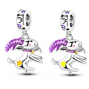 Sterling Silver 925 Luminous - Sign of the Zodiac Capricorn, Bracelet Pendant