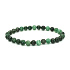 Fuchsite bracelet elastic natural stone, ball 6 mm / 16-17 cm, confidence, reflection, courage