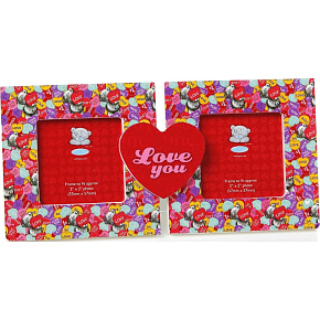 Me to You Double Frame Love You 18.6 x 9 x 2.5 cm