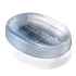 Selenite carved natural stone bowl oval 45 - 50 g, 45 - 50 x 70 - 75 mm, angelic energy