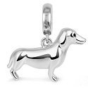 Charm Sterling Silver 925 Dog - Dachshund, animal bracelet pendant