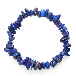 Lapis Lazuli bracelet elastic chopped natural stone 19 cm, AA quality, stone of transformation Lapis Lazuli bracelet elastic chopped natural stone 19 cm, AA quality, stone of transformation