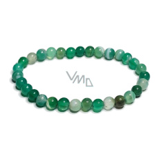 Agate green lace bracelet elastic natural stone, ball 6 mm / 16 - 17 cm, symbolizes the element of earth Agate green lace bracelet elastic natural stone, ball 6 mm / 16 - 17 cm, symbolizes the element of earth