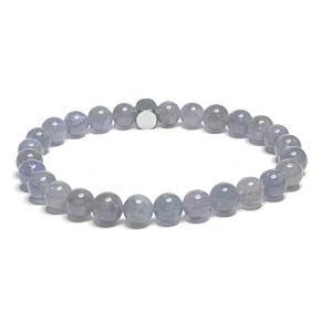 Tanzanite bracelet elastic natural stone, ball 6 mm / 16 - 17 cm Tanzanite bracelet elastic natural stone, ball 6 mm / 16 - 17 cm