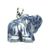 Sodalite Elephant pendant natural stone, hand cut figurine 1,8 x 2,5 x 8 mm, stone communication