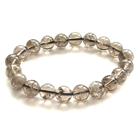 Azeztulite chestnut Asai bracelet 10 - 11mm / 16 - 17 cm, high frequency energy