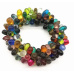 Ancient glass bracelet handmade from Nepal colorful with glass beads 21 cm 62 g