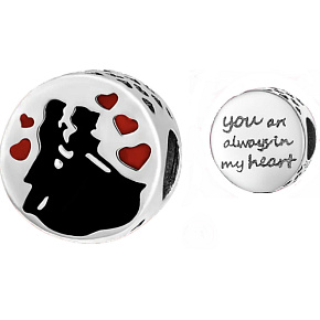 Sterling silver 925 For the day he proposed to me, love bead bracelet 10 mm