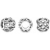 Charm Sterling silver 925 Infinite Glow, friendship bracelet bead