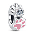 Sterling silver 925 Paw Paws - Beloved Paws, pet bead bracelet
