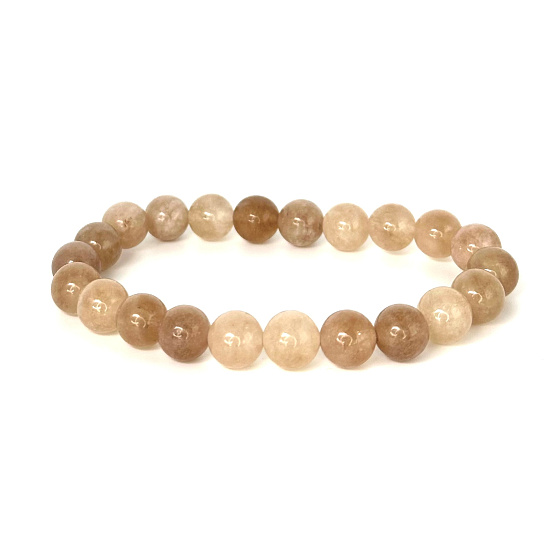 Tourmaline bracelet elastic natural stone, ball 8 mm / 16 - 17 cm, guardian of good mood