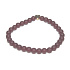 Garnet matt bracelet elastic natural stone, ball 6 mm / 16 - 17 cm, stone of fire, love
