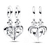 Charm Sterling silver 925 Mother and daughter, divisible heart, family bracelet pendant