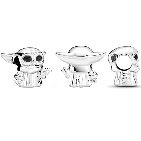 Charm Sterling silver 925 Marvel Star Wars The Child Baby Yoda, bead on bracelet movie Charm Sterling silver 925 Marvel Star Wars The Child Baby Yoda, bead on bracelet movie