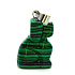 Malachite Dog pendant, hand-cut figurine 1,8 x 2,5 x 8 mm, wishing stone