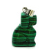 Malachite Dog pendant, hand-cut figurine 1,8 x 2,5 x 8 mm, wishing stone