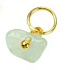 Aquamarine – mini pendant made of natural stone approx. 0.8–1.2 cm, gold finish | Talisman of calm and harmony