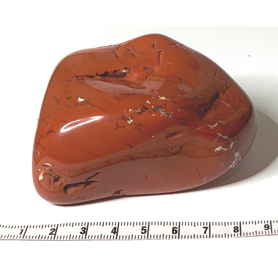 Jasper red Tumbled natural stone 340 - 400 g, 1 piece, full care stone