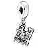Charm Sterling silver 925 Notre Dame, travel bracelet pendant