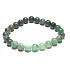 Emerald bracelet elastic natural stone, ball 8 mm / 16 - 17 cm, royal stone