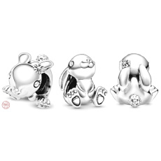 Charm Sterlingové stříbro 925 Králíček, korálek na náramek zvíře