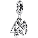 Charm Sterling silver 925 40 years of love, 2in1 anniversary bracelet pendant