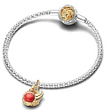 Charm Sterling silver 925 Game of Thrones Dragon, bracelet pendant, movie